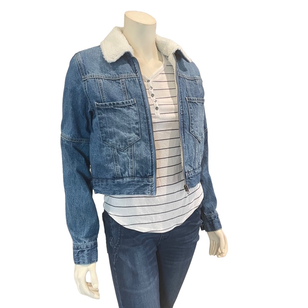 Dutch Bros. Sherpa Lined Denim Jacket - Picture 2 of 12